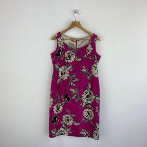 JACQUES VERT Floral Pink Shift Sleeveless Dress